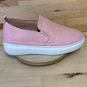 BONA Pink Stacked Faux Leather Loafers W8